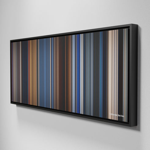 Side view of Framed Buff's of The Neverending Story Frome on the wall