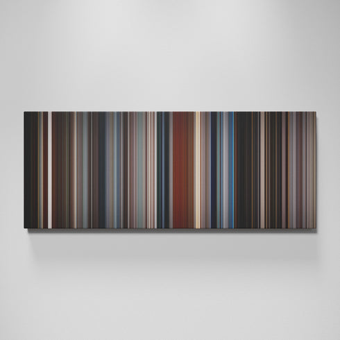 The Usual Suspects movie canvas wall art - color palette print
