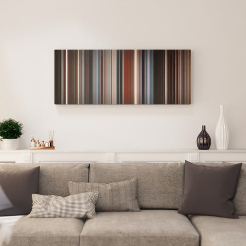 Living room interior with The Usual Suspects Frome on the wall