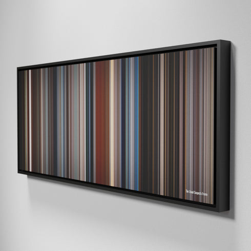 Side view of Framed Buff's of The Usual Suspects Frome on the wall