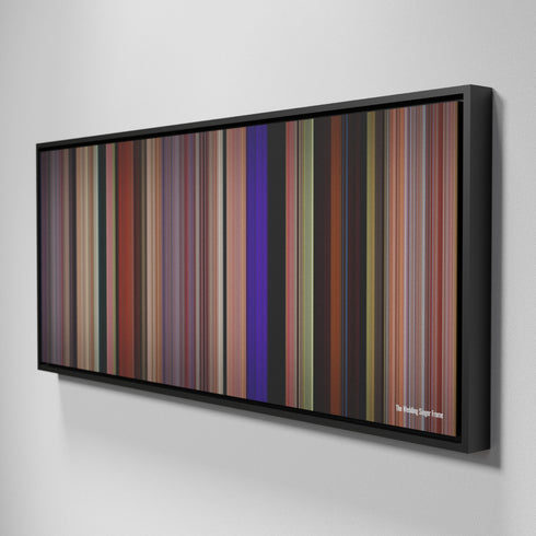 Side view of Framed Buff's of The Wedding Singer Frome on the wall