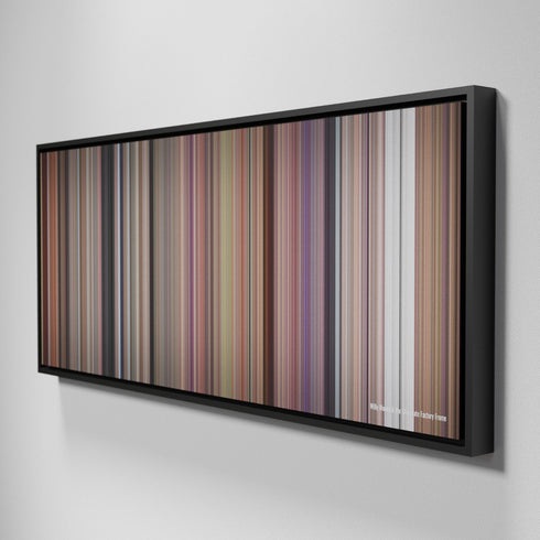 Side view of Framed Buff's of Willy Wonka & the Chocolate Factory Frome on the wall