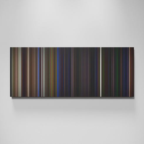 Beetlejuice movie canvas wall art - color palette print