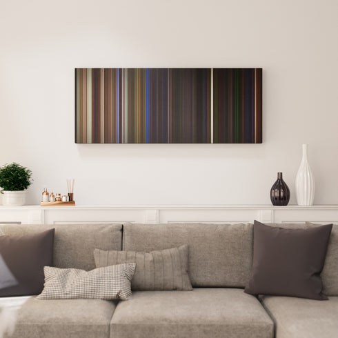Beetlejuice canvas print in living room - film wall decor