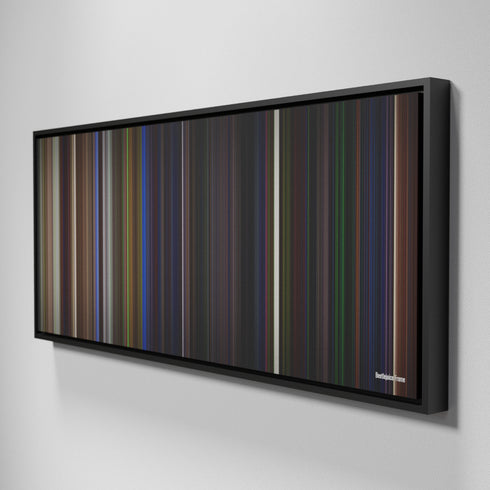 Side view of Framed Buff's of Beetlejuice Frome on the wall