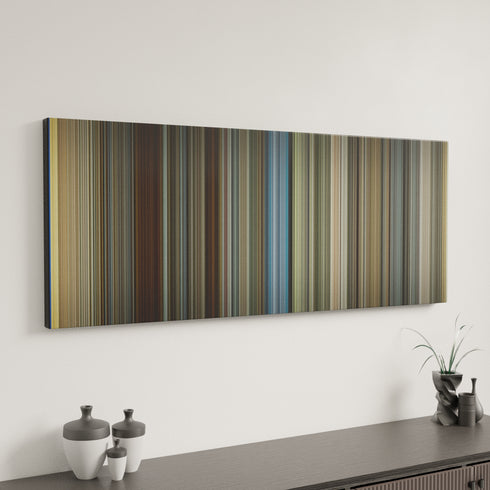 Christopher Robin canvas art in modern interior - movie color palette