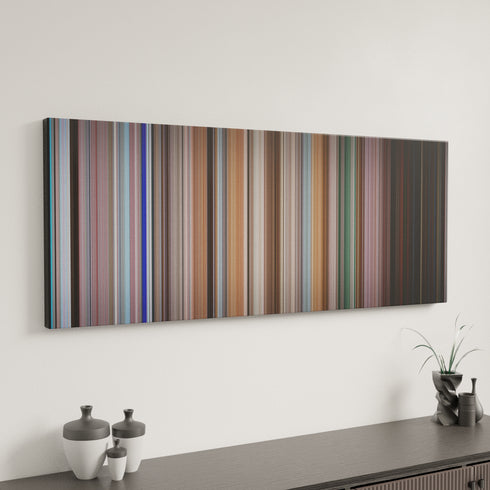 Elf canvas art in modern interior - movie color palette