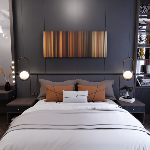 Fantastic Mr Fox movie canvas in bedroom - wall art display