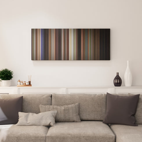 Fear canvas print in living room - film wall decor