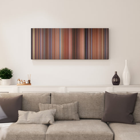 Hook canvas print in living room - film wall decor