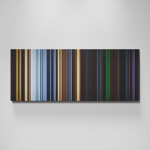 Pitch Black movie canvas wall art - color palette print