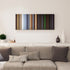 Pitch Black canvas print in living room - film wall decor