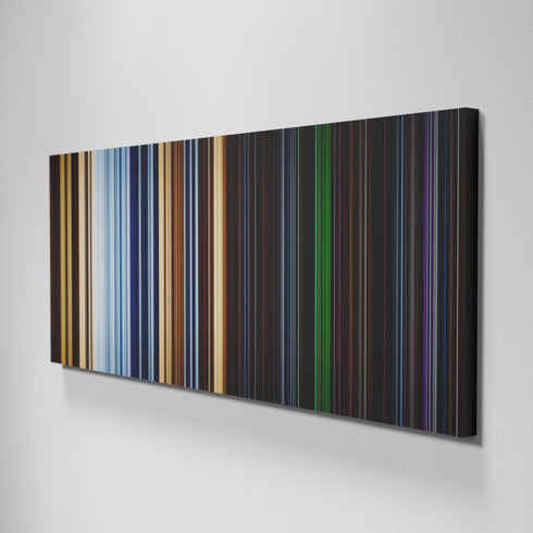 Side view of Basic of Pitch Black Frome on the wall