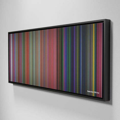 Side view of Framed Buff's of Sleeping Beauty Frome on the wall