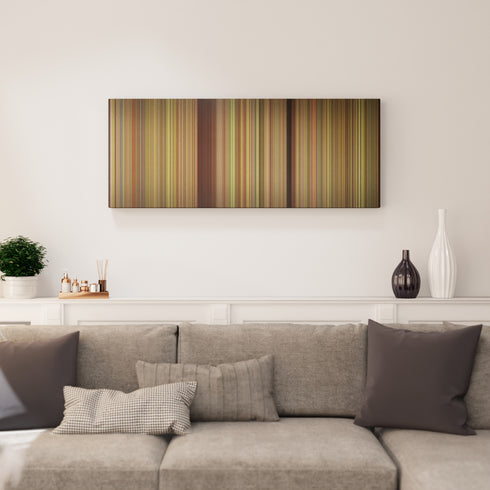 Living room interior with Kicking and Screaming Frome on the wall