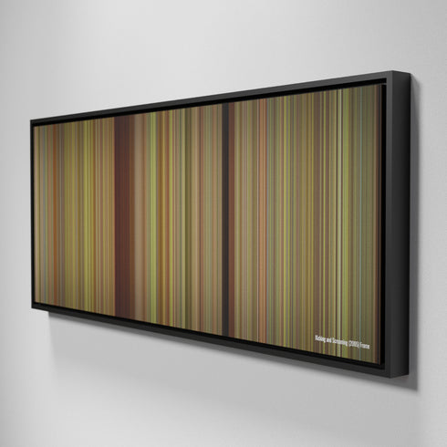 Side view of Framed Buff's of Kicking and Screaming Frome on the wall