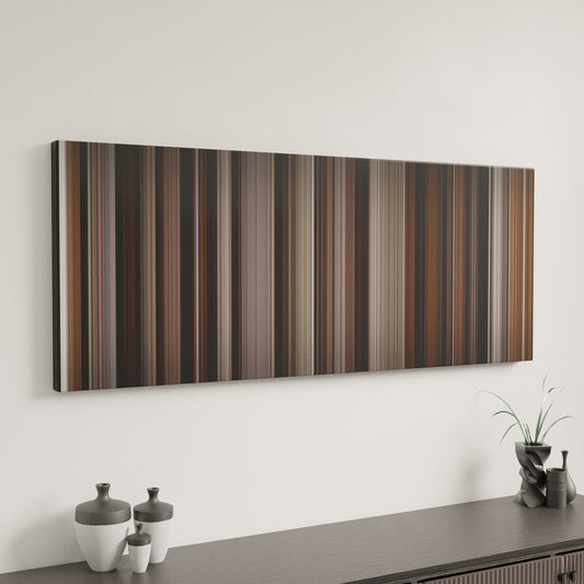 Minimal interior design with American Psycho Frome on the wall