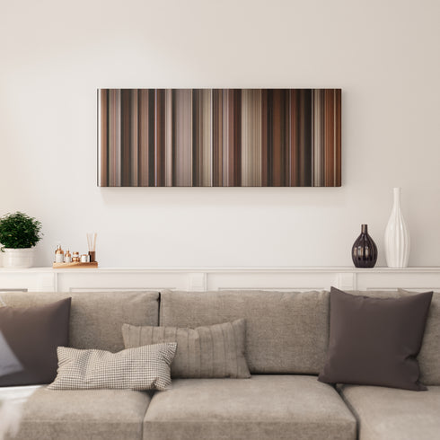 American Psycho canvas print in living room - film wall decor