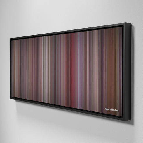 Side view of Framed Buff's of Breakfast at Tiffany's Frome on the wall