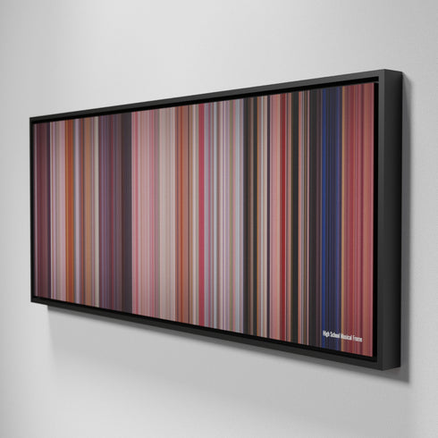 Side view of Framed Buff's of High School Musical Frome on the wall