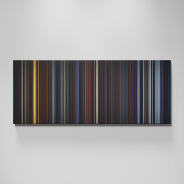 Star Trek II: The Wrath of Khan movie canvas wall art - color palette print