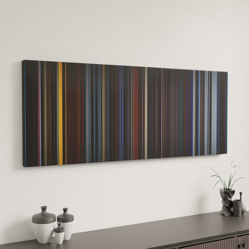 Star Trek II: The Wrath of Khan canvas art in modern interior - movie color palette