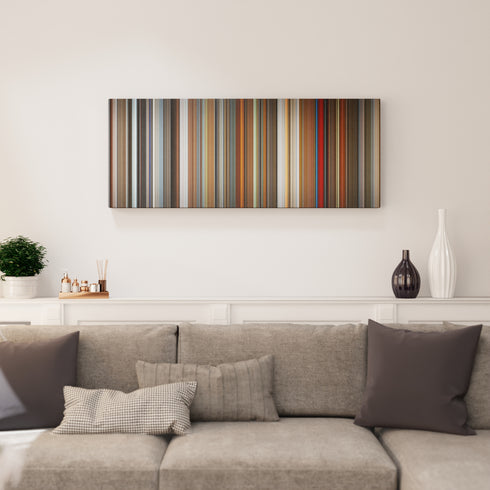 The Aviator canvas print in living room - film wall decor