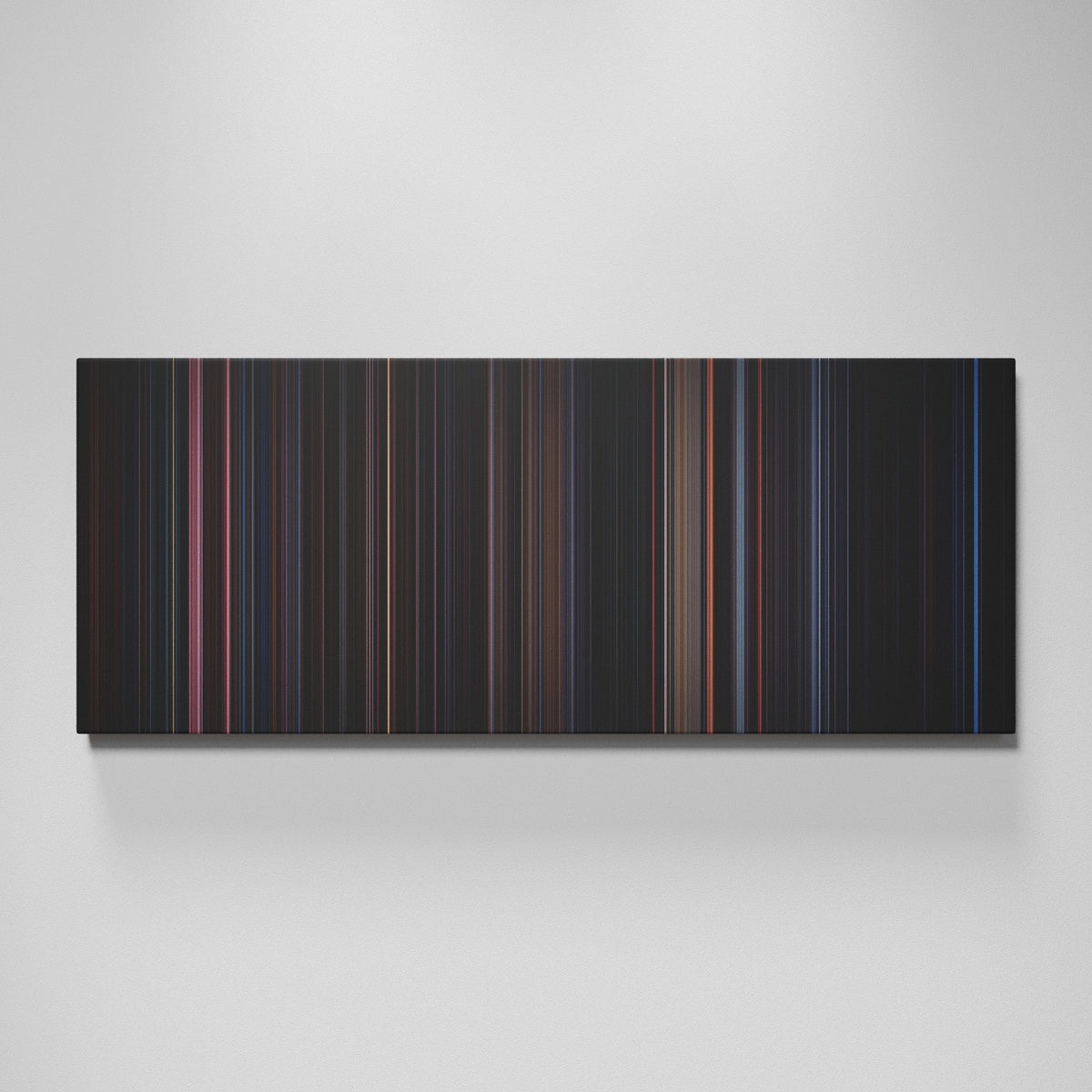 The Crow movie canvas wall art - color palette print