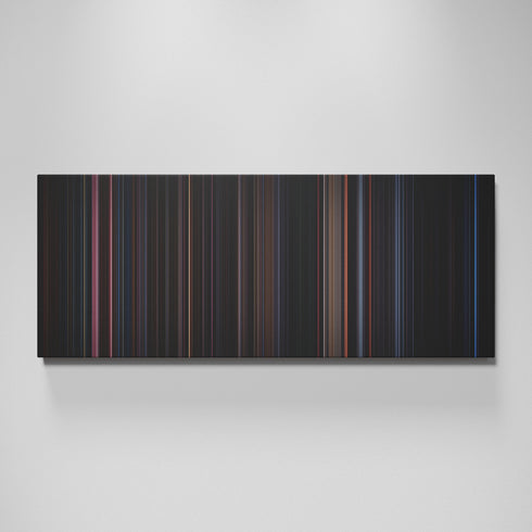 The Crow movie canvas wall art - color palette print