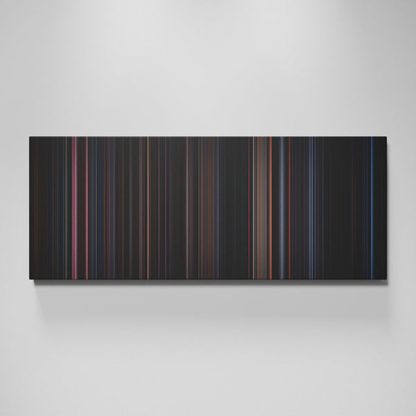 The Crow movie canvas wall art - color palette print