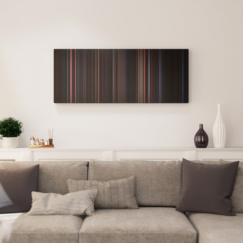The Crow canvas print in living room - film wall decor