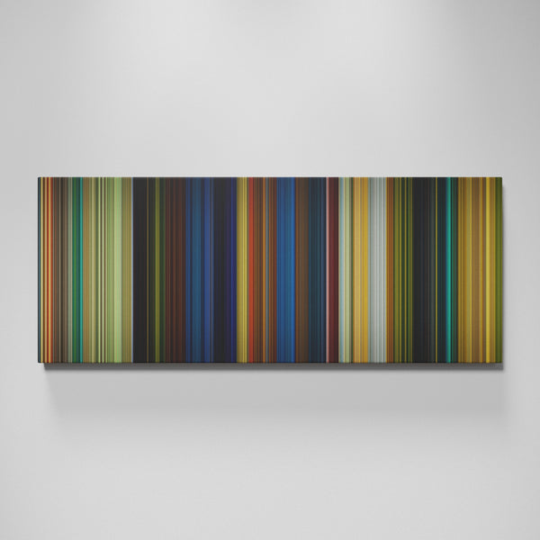 Kung Fu Panda movie canvas wall art - color palette print
