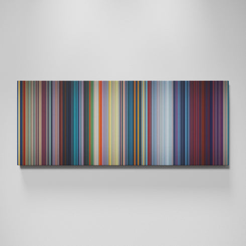 Mulan movie canvas wall art - color palette print