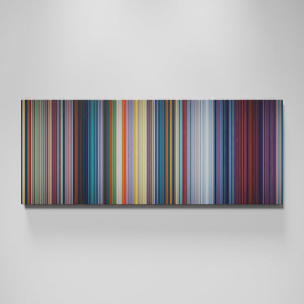 Mulan movie canvas wall art - color palette print