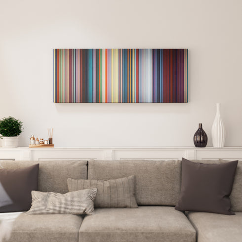 Mulan canvas print in living room - film wall decor