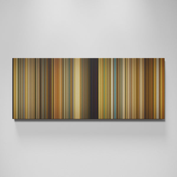 The Darjeeling Limited movie canvas wall art - color palette print