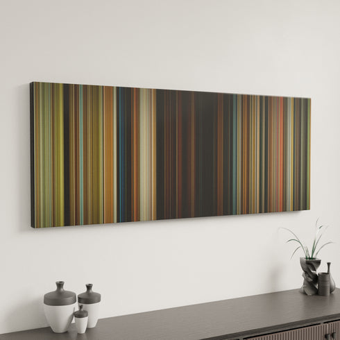 Odd Thomas canvas art in modern interior - movie color palette
