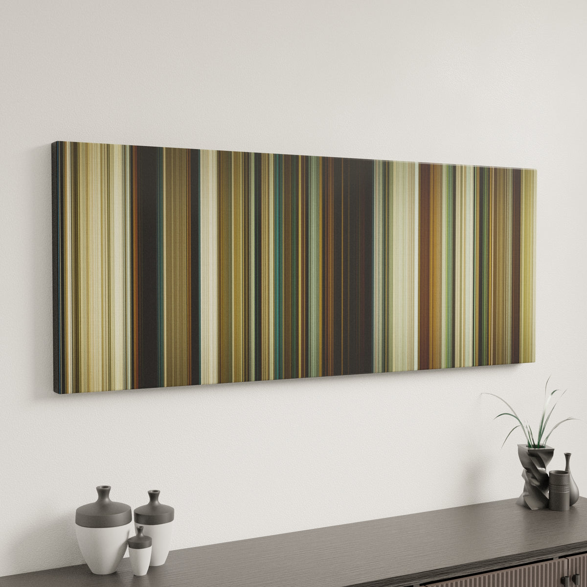 No Country for Old Men canvas art in modern interior - movie color palette