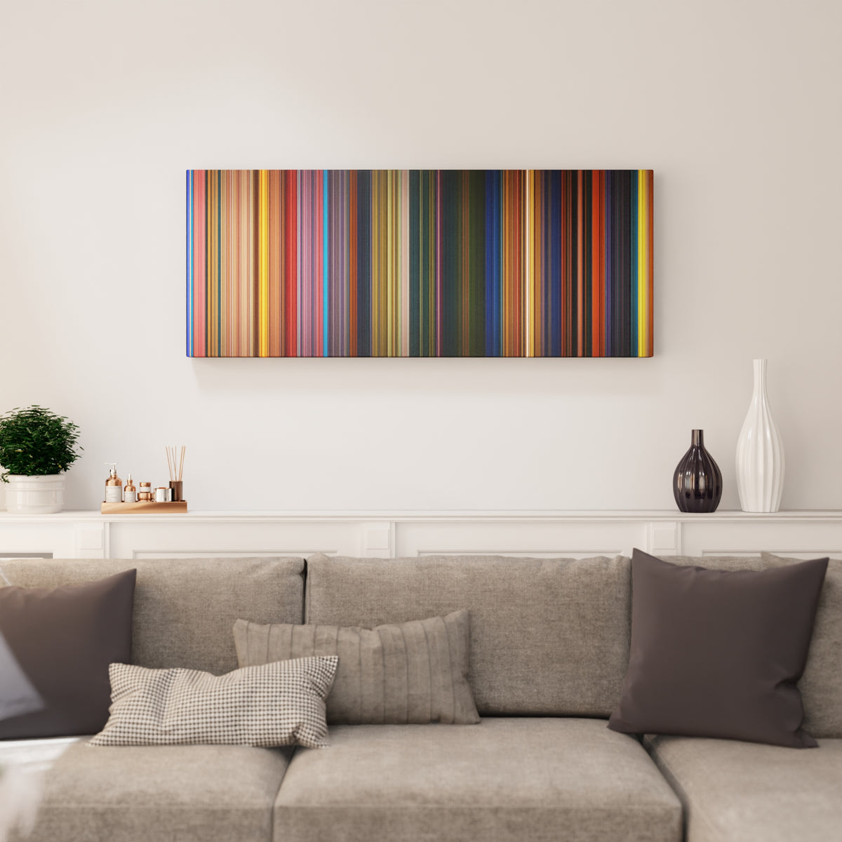 The Princess and the Frog canvas print in living room - film wall decor
