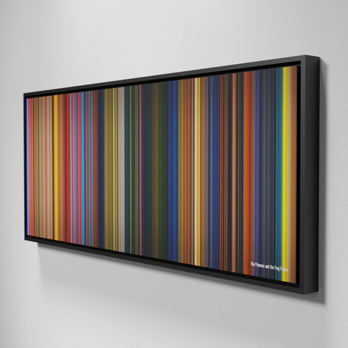 Side view of Framed Buff's of The Princess and the Frog Frome on the wall