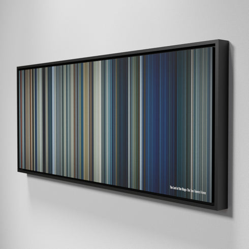 Side view of Framed Buff's of The Lord of the Rings: The Two Towers Frome on the wall