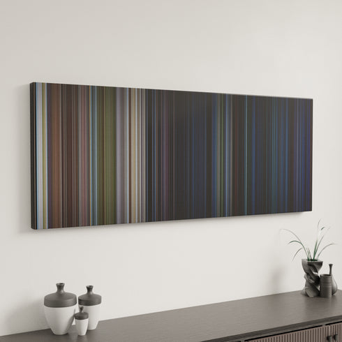 The Lost World: Jurassic Park canvas art in modern interior - movie color palette