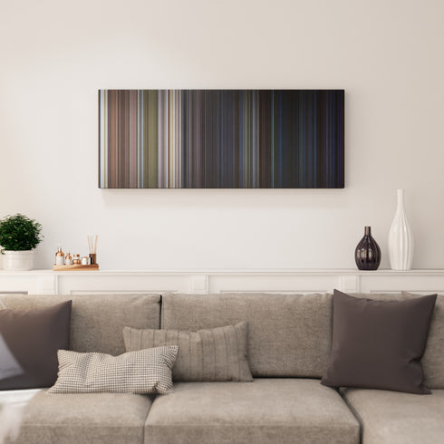 Living room interior with The Lost World: Jurassic Park Frome on the wall