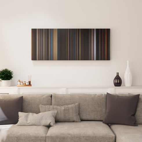 Living room interior with Iron Man 3 Frome on the wall