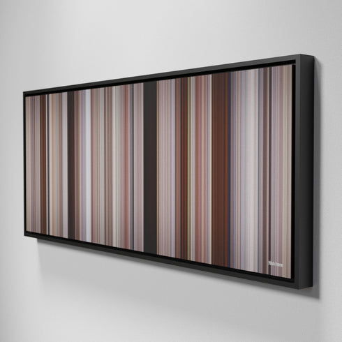 Side view of Framed Buff's of Hitch Frome on the wall