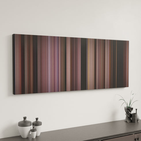 Uncle Buck canvas art in modern interior - movie color palette