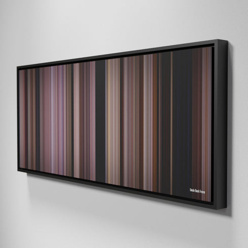 Side view of Framed Buff's of Uncle Buck Frome on the wall