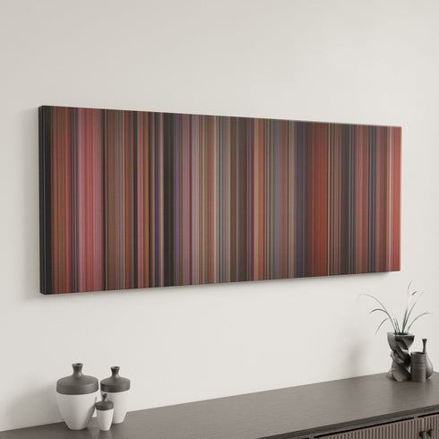 Home Alone canvas art in modern interior - movie color palette