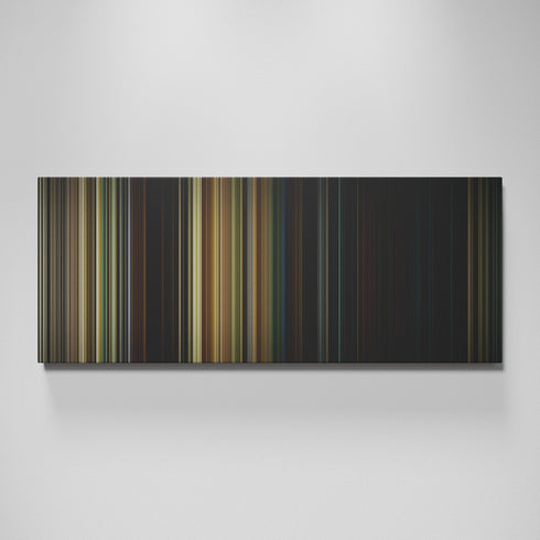 A Quiet Place movie canvas wall art - color palette print
