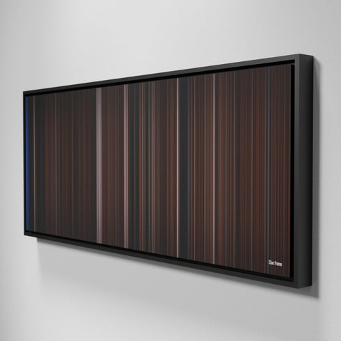 Side view of Framed Buff's of Clue Frome on the wall